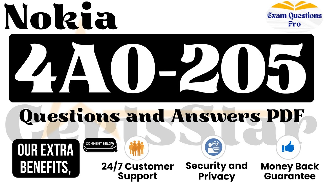 4A0-205 Questions and Answers PDF | Nokia Optical Networking Fundamentals Exam
