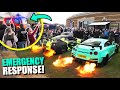 Cars Set Off FIRE ALARM! - Fire &amp; Rescue Called to Car Show!