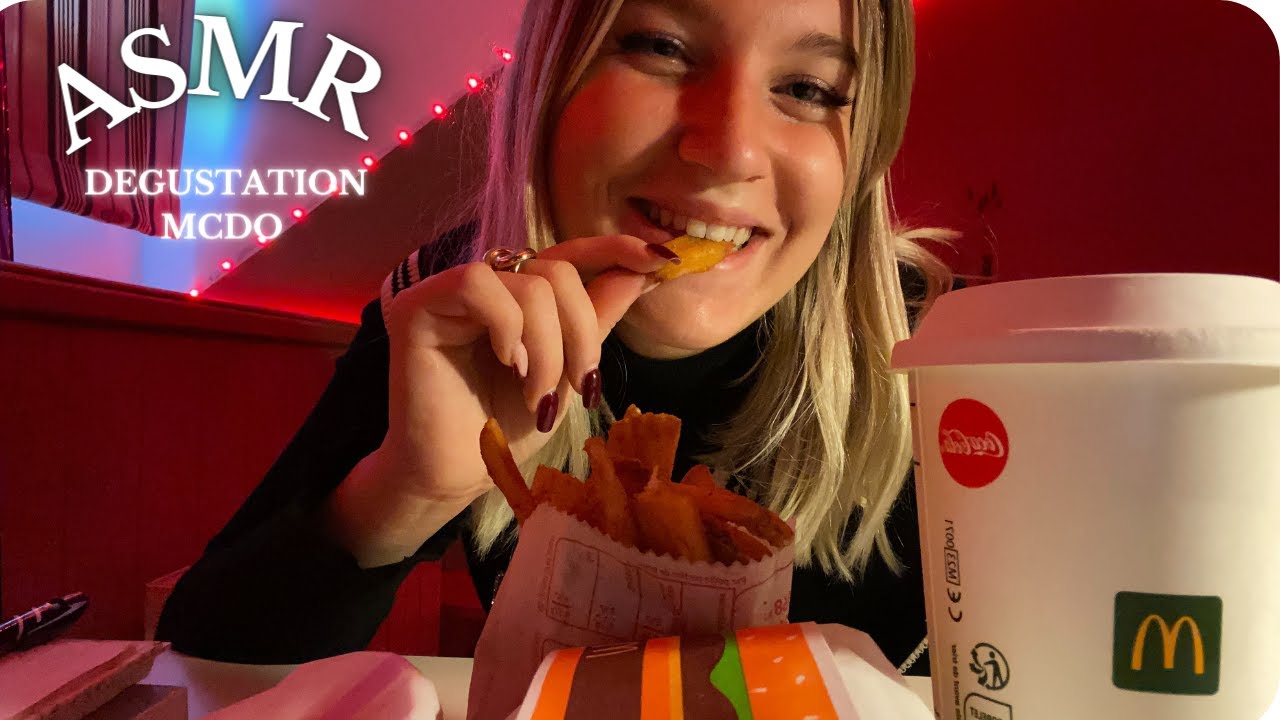 ASMR - DEGUSTATION MCDO #asmr #degustation #asmrfrançais #mcdonalds