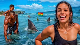 EINEN TAG AM STRAND IN GHANA 🏝