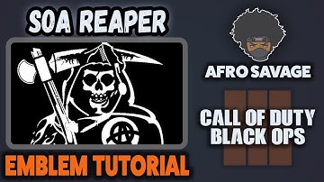 BO3 Sons Of Anarchy Reaper Emblem Tutorial in Black Ops 3!! - Afro Savage