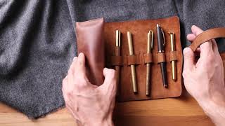 Handmade Roll Up Pen Case