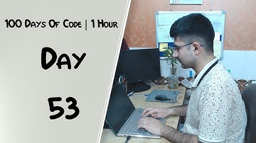 100 days of code | Day 53 | 1 Hour Study With Me | 60/10 Pomodoro | Stream 84