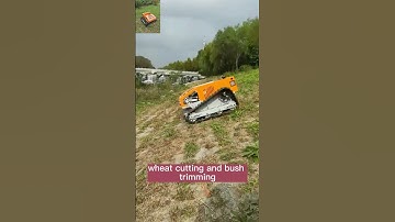 CE EPA 15HP 9HP 7HP strong power remote control distance 200m wireless tracked lawn mower