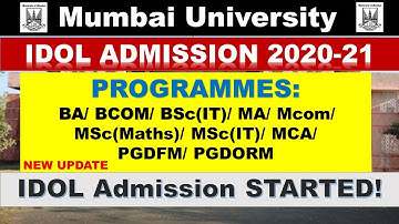 Idol Admission 2020 21 Started | BA/ BCOM/ BSC/ MA/ MCOM/ PGDFM/ PGDORM | New Update