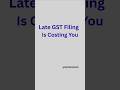 Late GST filing penalty