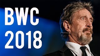 John McAfee at Blockchain World Conference 2018