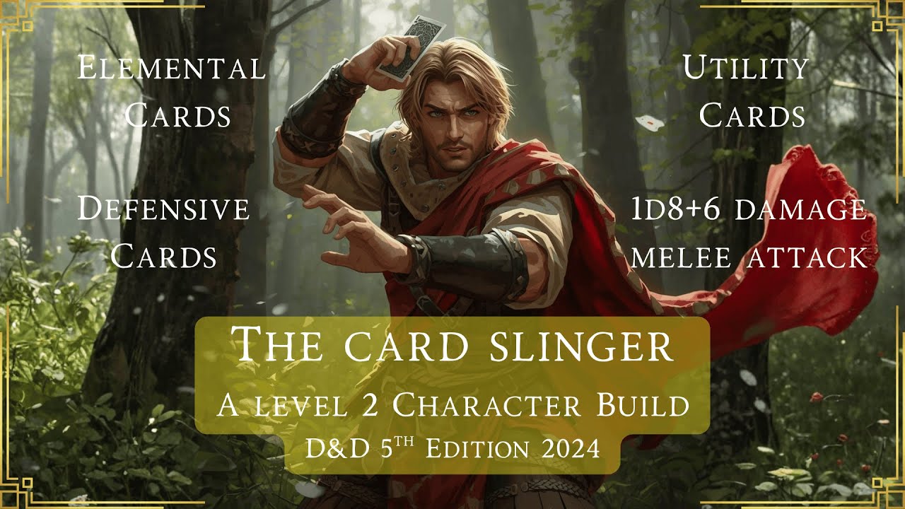 The Card Slinger: Warlock | A Card for every occasion [2024 5e Dungeons and Dragons Character Build]