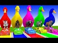Long Slide Game With Cow Elephant Gorilla Hippopotamus Tiger 3d Animal Game Funny 3d Animals