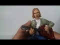 REVIEW NECA Kurt Cobain Unplugged NIRVANA bootleg / kw music action figure Indonesia