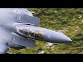 MACH LOOP AMERICAN F15s FLYING LOW THROUGH THE VALLEYS - 4K