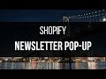 SHOPIFY - POP-UP NEWSLETTER AVEC PRIVY