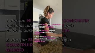 No cuento calorías al entrenar