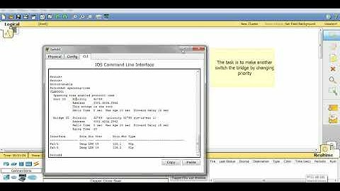 Learning Loop avoidance with Spanning tree on CISCO PACKET TRACER