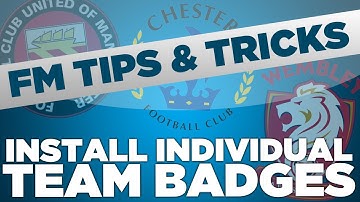 FM13 Tips - How To Install Individual Team Badges | Football Manager 2013