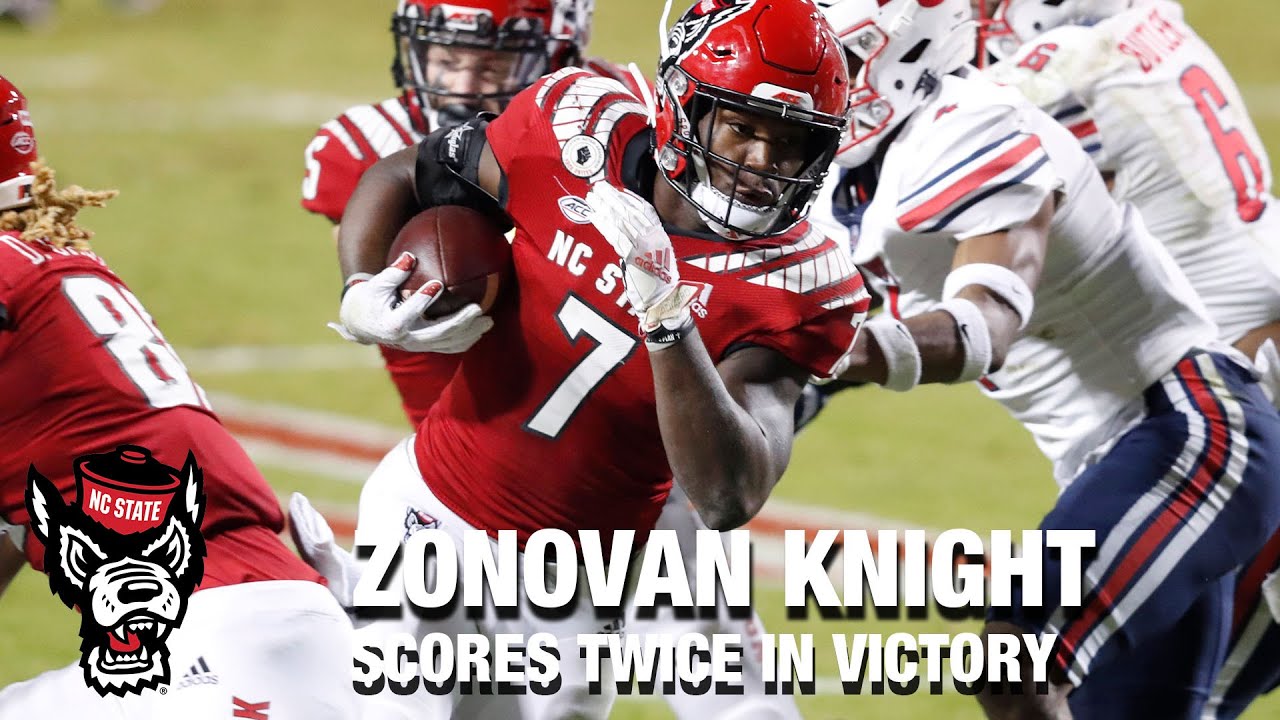 RB Zonovan Knight Scores Twice In NC State Victory 