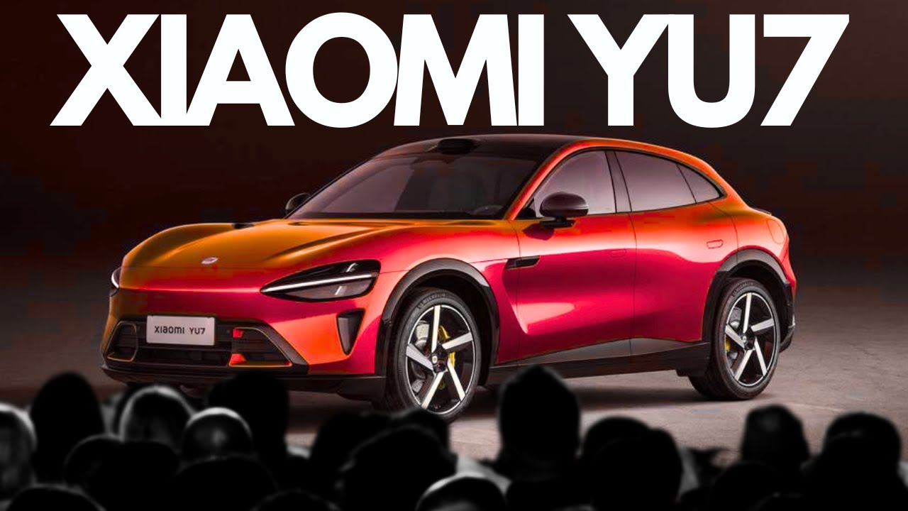 Mobil listrik Xiaomi YU7 SUV warna lava orange saat peluncuran