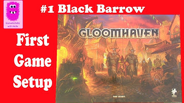 Gloomhaven, First Game Setup - #1 Black Barrow (In English, board game)