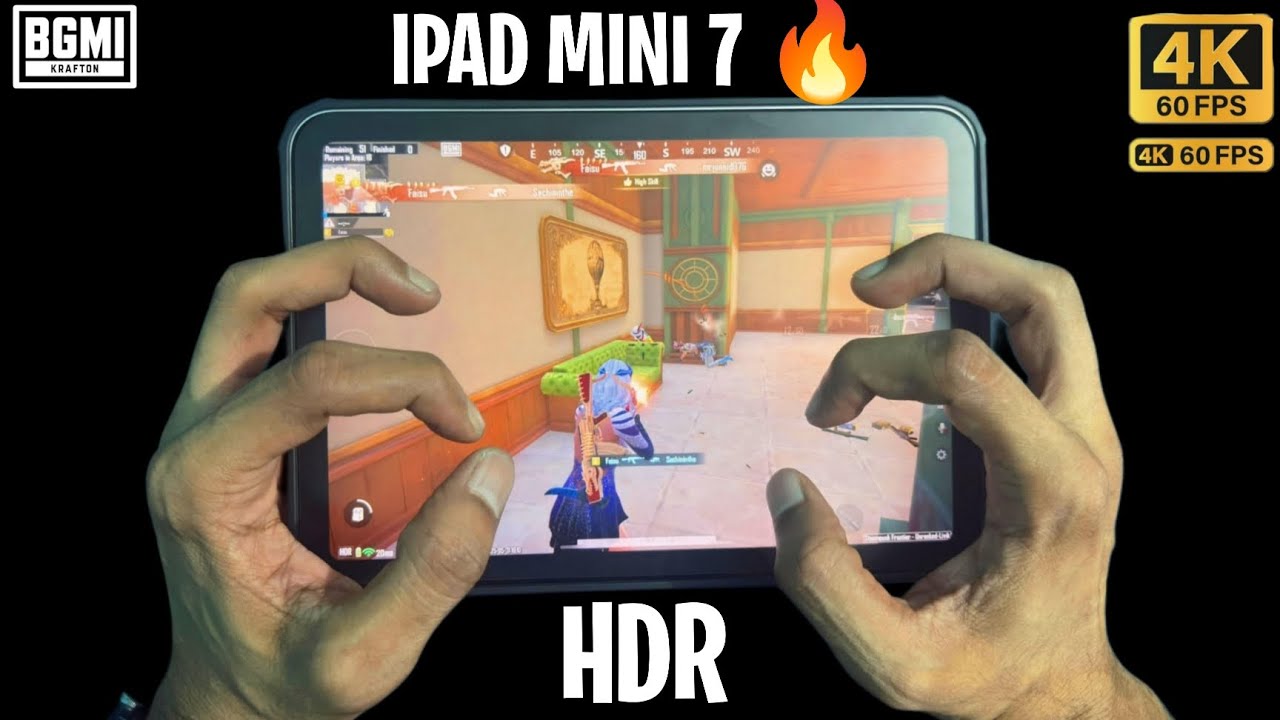IPAD MINI 7 in 2025 ️‍🔥4K PUBG HANDCAM/TEST/ GAMEPLAY/ FULL GYRO BEST ...