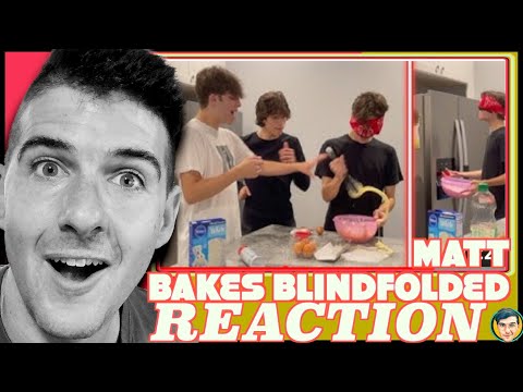 Matt bakes blindfolded!! - Sturniolo Triplets // Benjaja Reaction \\