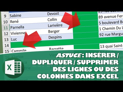 Vidéo: Comment dupliquer automatiquement des lignes dans Excel ?