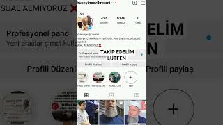 @huseyincevikresmi sayfamızı Allah için paylaşalım destek olalım hizmetin devamı için takip edelim