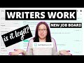 Is Writer's Work Worth It to Find Freelance Writing Jobs?// using job boards for work at home jobs