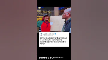 Dennis Itumbi Confronts Anti Ruto Police Brutality Protesters In London 