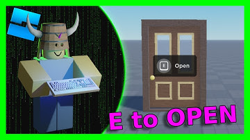 E om deur te openen | Nabijheidsprompt | Roblox Scripting Tutorial