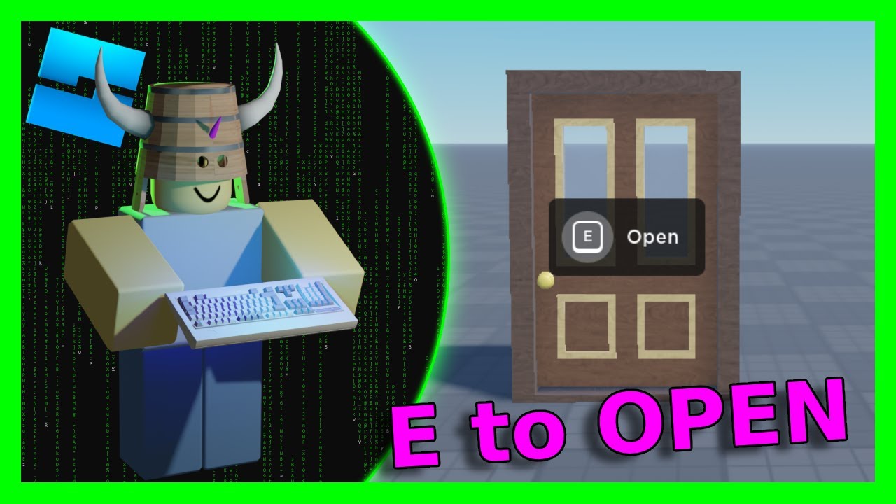 How to make press E to open Door in Roblox Studio! 
