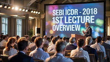 SEBI ICDR  - 2018  1st Lecture (Overview) // CA CS Ashish Gupta