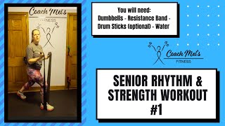 Senior Rhythm and Strength Workout  Cardio and Strength Workout for Seniors #1