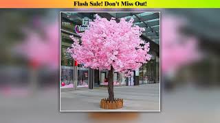 Hands-on Pink artificial cherry tree fake tree large plant wishing tree indoor and outdoor decorati