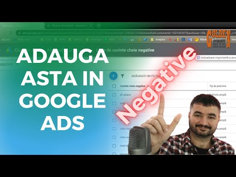 Video: Cum pot elimina cuvintele cheie negative din AdWords?