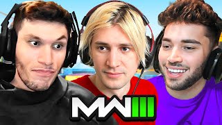 Adin Ross, xQc, Trainwrecks, & Stable Ronaldo Play COD.. (TOXIC)