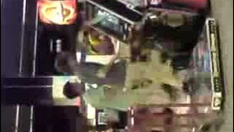 Geeks dancing on dance mat... fall off and break their leg