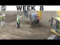 One-week construction time-lapse with closeups: Week 8 of the Ⓢ-series: Excavation completed