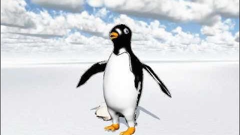 Penquin 3D Model -Sculpted In 3DCoat ; Animated In Vue 8 Esprit