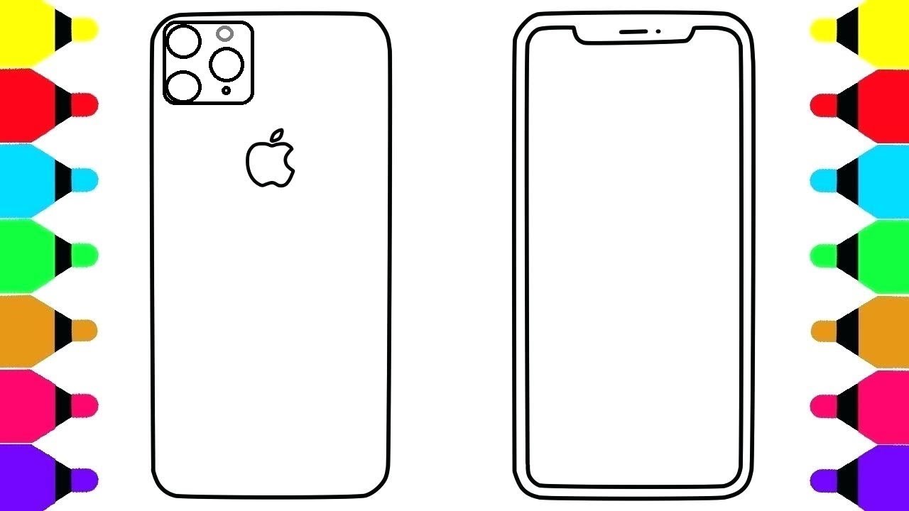 IPhone 11 Coloring Pages