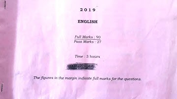 HSLC ENGLISH PAPER 2019  # Text &Grammar SOLVED #