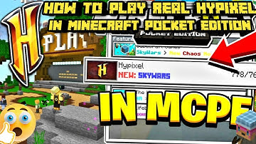 Hypixel Like Skyblock Server For Mcpe 1.18 | how to play real hypixel in Minecraft pe | tzgamerking
