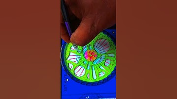 Four stape spirograph drawing by colour plastic tools 🤗#spirograph #art #homework #handmade #shorts