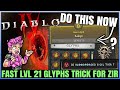 Diablo 4 - Do THIS Now - Fast Level 21 Glyphs - Best Glyph XP Farm Guide For Easy Abattoir of Zir!