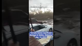 Tornado strikes Selma, Alabama, leaving severe damage #shorts