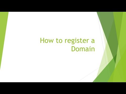 How to register a Domain name