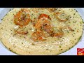 Recette de crevettes crmeuses  lail et au gruau  les meilleures crevettes et gruau  gruau crmeux