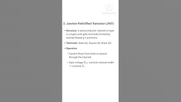 #PGTRB #PHYSICS #Unit9 #Electronics #Transistors #FET #MOSFRT  #JFET #Studynotes #important #keypoit