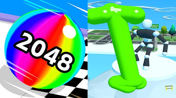 Ball Run 2048 Vs Tall Man Run Level Max | All Level Gameplay Walkthrough Android.iOS New Update! P6