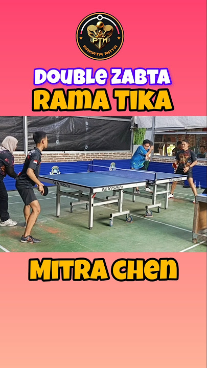 Highlight Turnamen Zabta || Mitra Chen VS Rama Tika #pingpong #tenismeja
