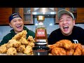 Eminem Vs. Nick Cannon - Korean Fried Chicken vs American Fried Chicken - MukBang with David So